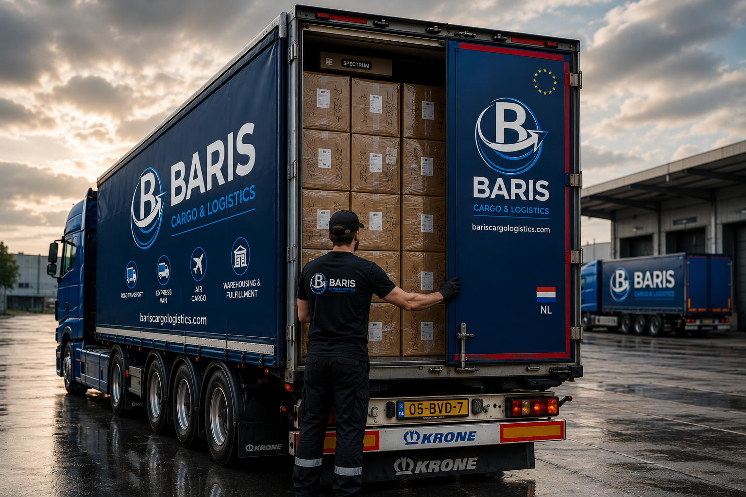 Hollanda gümrükleme ve Avrupa dağıtım hizmetleri kapsamında Barış Cargo & Logistics TIR operasyonu ve Avrupa teslimat ağı