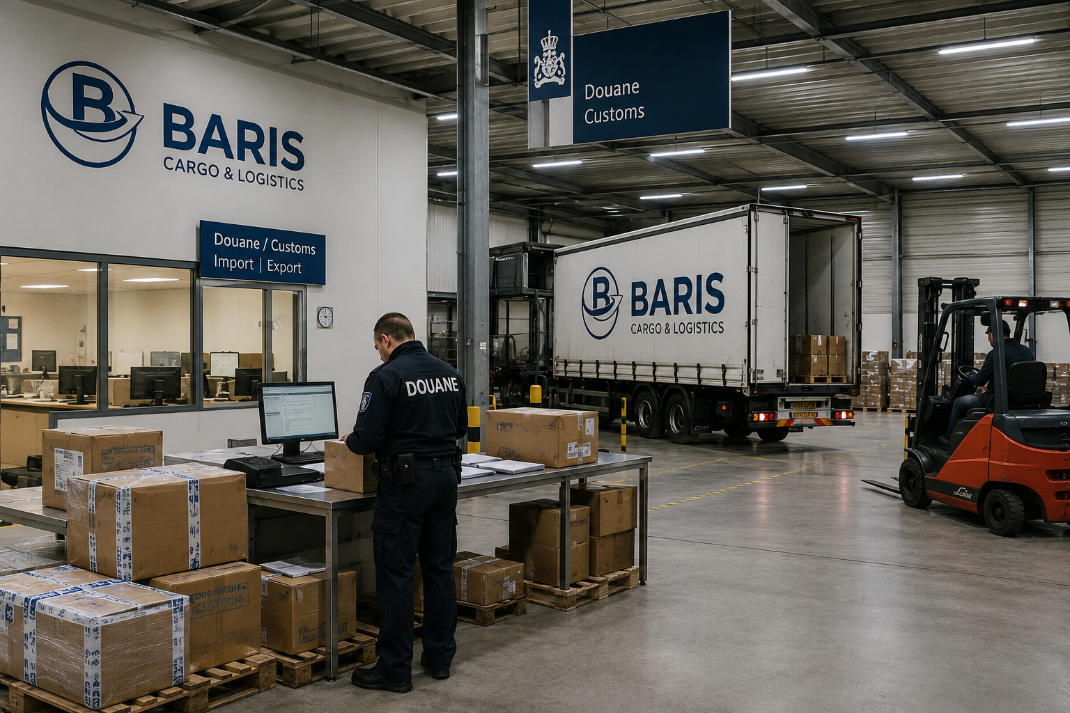 Barış Cargo & Logistics ve BRS International Trade & Logistics B.V. güvencesiyle Hollanda operasyon merkezimizde gümrük işlemleri, evrak kontrolleri ve Avrupa dağıtım süreçleri profesyonel ekibimiz tarafından tek noktadan yönetilmektedir.